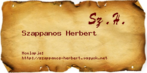 Szappanos Herbert névjegykártya